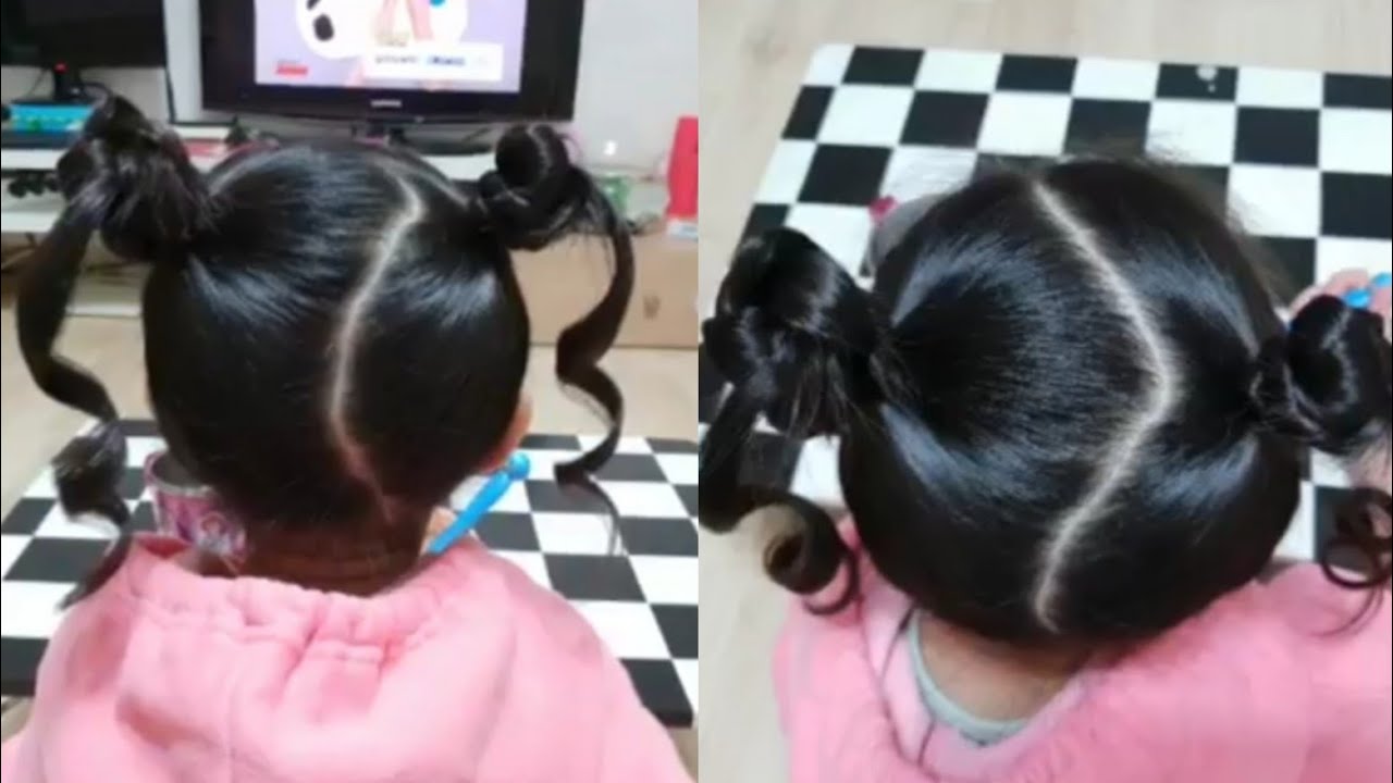 [시은튜브] 여자아기머리 예쁘게 묶는법