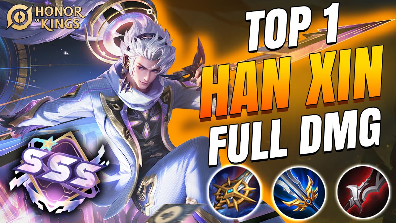TOP 1 HAN XIN 💥 1v5 MONSTER COMBO | UNSTOPPABLE IN HIGH RANK | Honor of Kings