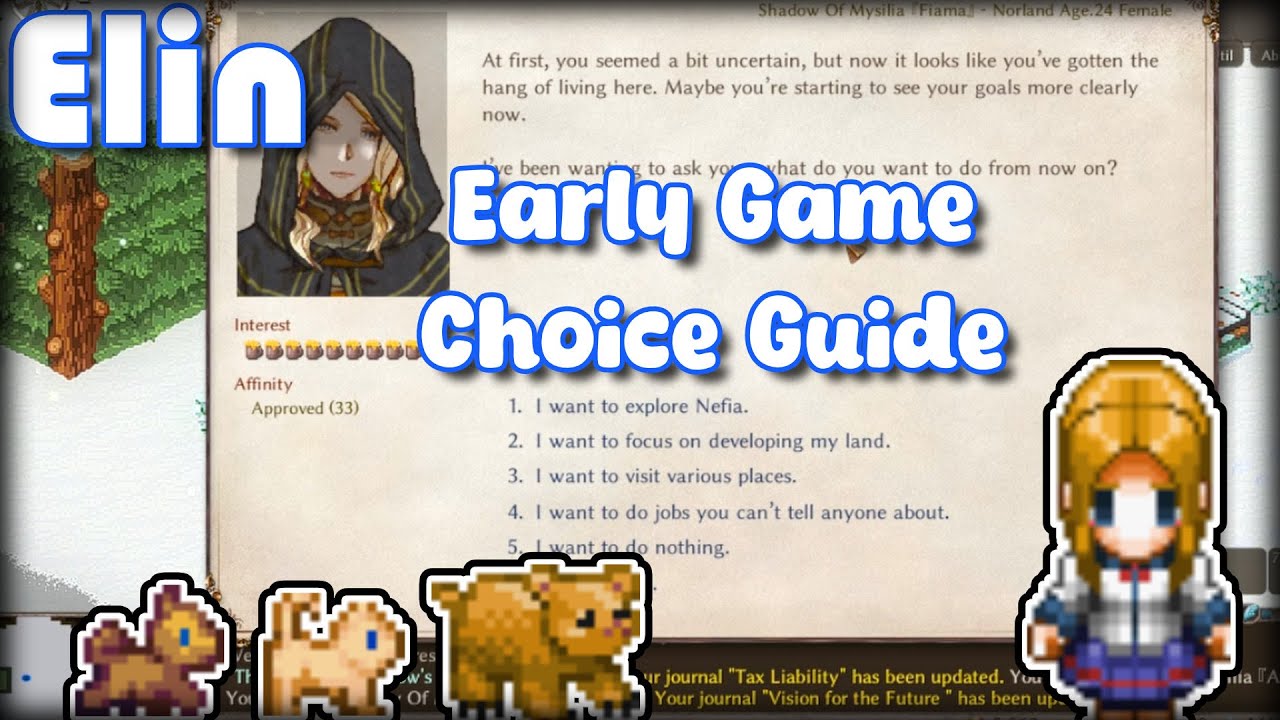 [Elin] What to Choose in Early Game