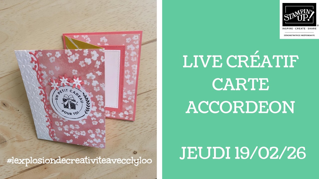 TUTO VIDEO : CARTE ACCORDEON SIMPLE, RAPIDE & FACILE