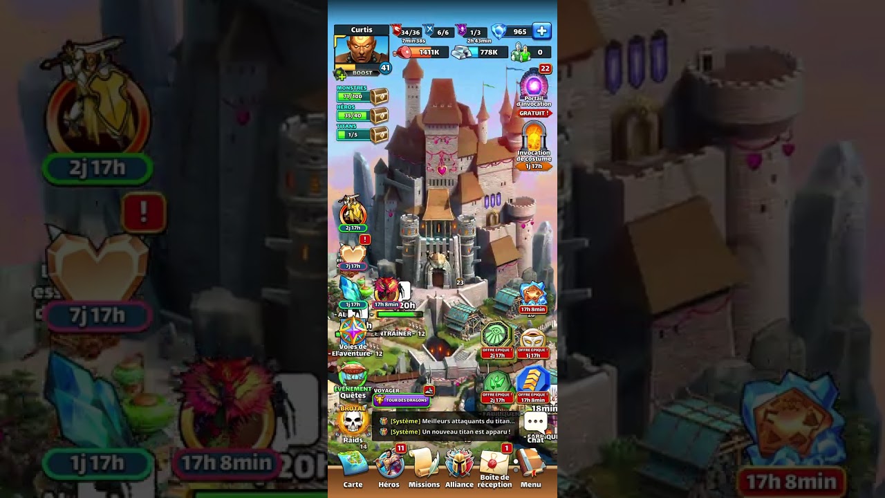 EMPIRES AND PUZZLES DÉBUT BASTION 