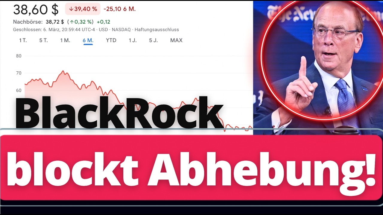 BlackRock STOPPT Auszahlungen! Anleger kommen nicht mehr an ihr Geld! Dieser Fonds betroffen!
