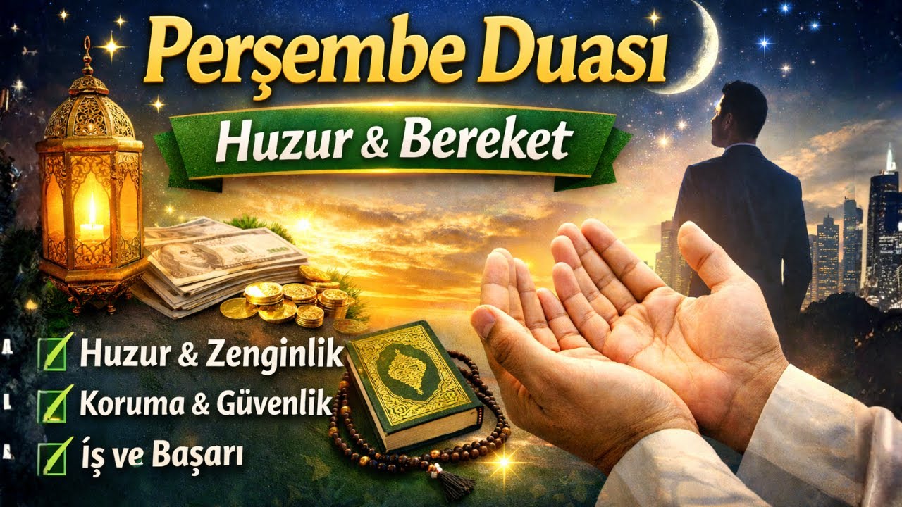 Perşembe Duası 🌟 Huzur, Zenginlik, Koruma ve İş Bereketi İçin