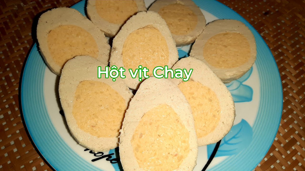 cách làm trứng vịt chay