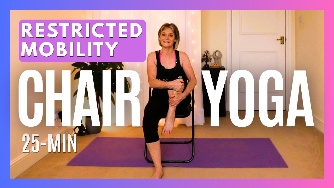The Best 25-Minute Chair Yoga for Seniors, Beginners & Limited Mobility | Full-Body Stretch