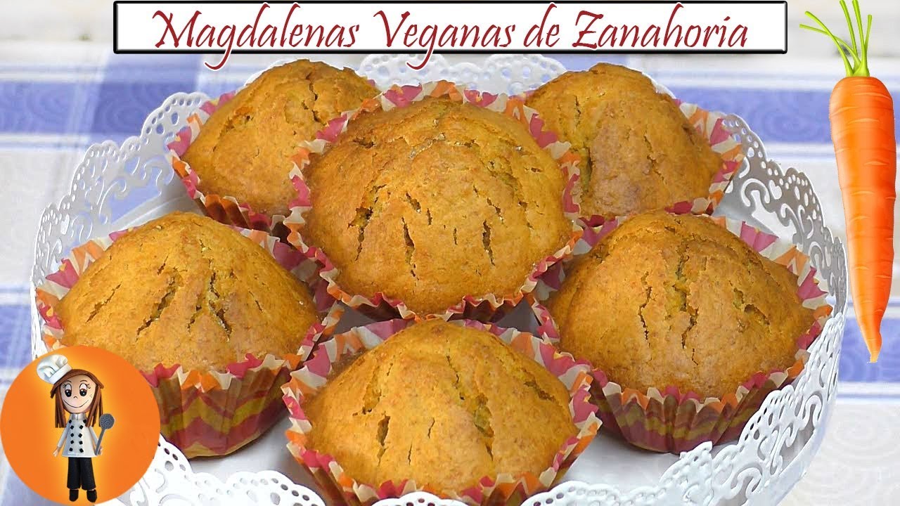 Magdalenas Veganas de Zanahoria | Receta de Cocina en Familia