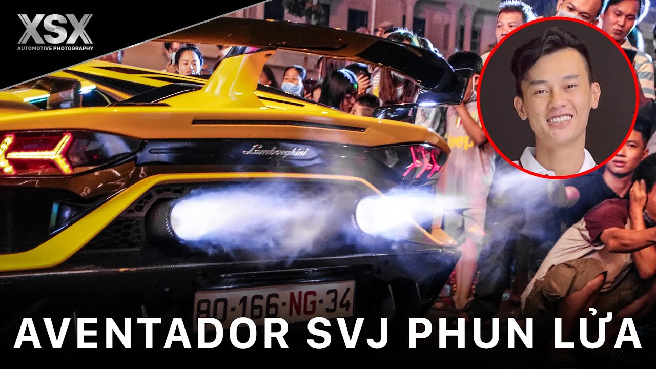 FAN CUỒNG HÒ HÉT khi PHAN CÔNG KHANH NẸT PÔ PHUN LỬA Lamborghini Aventador SVJ | XSX