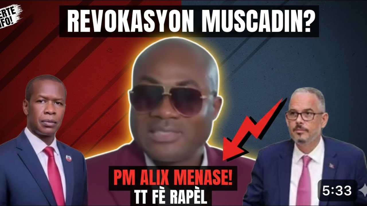 Komisè Muscadin an danje, TT denonse Pm Fils-Aimé kap konplote pou revokel epi kraze brigad yo.
