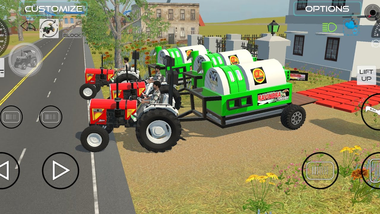 Eicher 241 Tractor with Threser|very|Powerful|Tractor 🚜#androidgameplay#mobilegaming#eicher #tractor