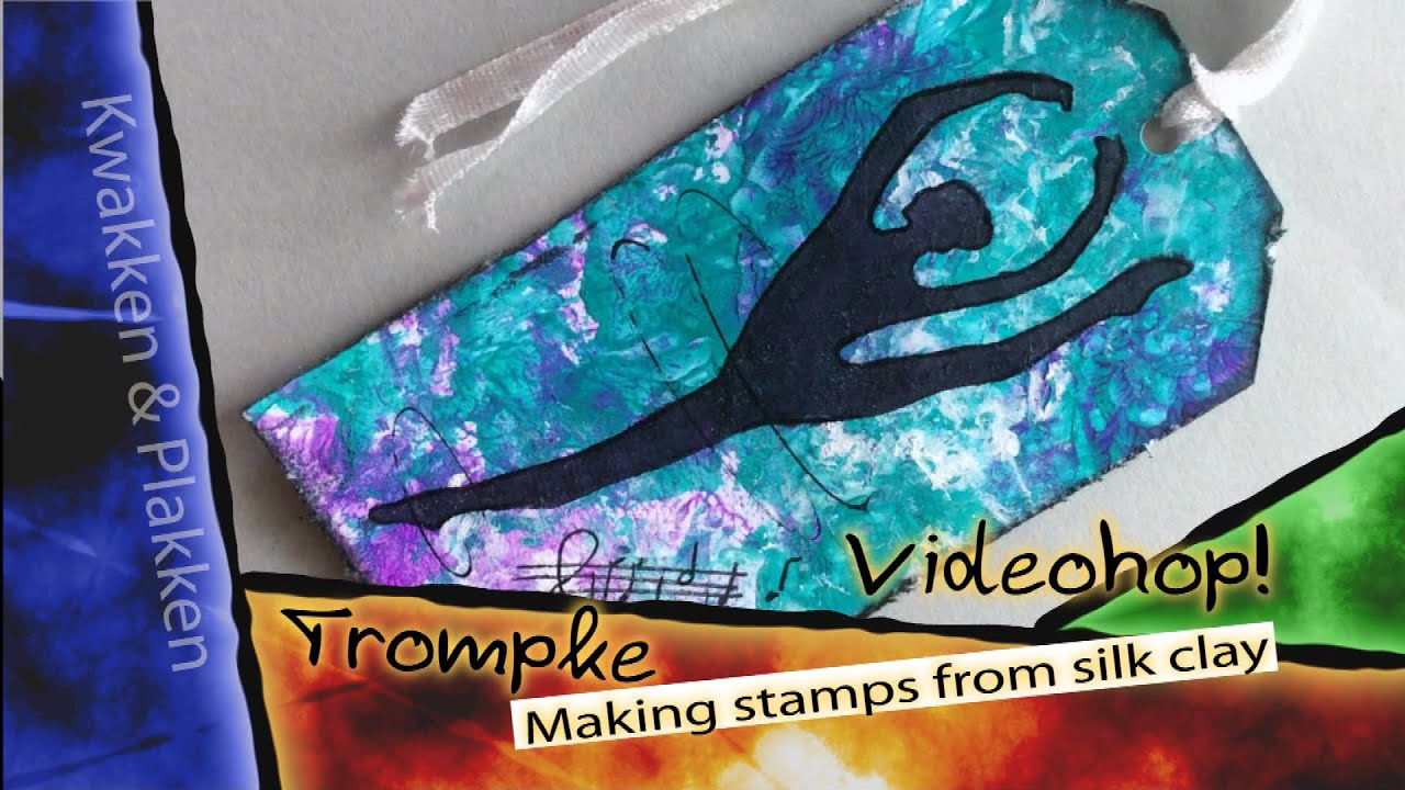 Trompke - VideoHop - Making stamps with Stencils and Silk Clay