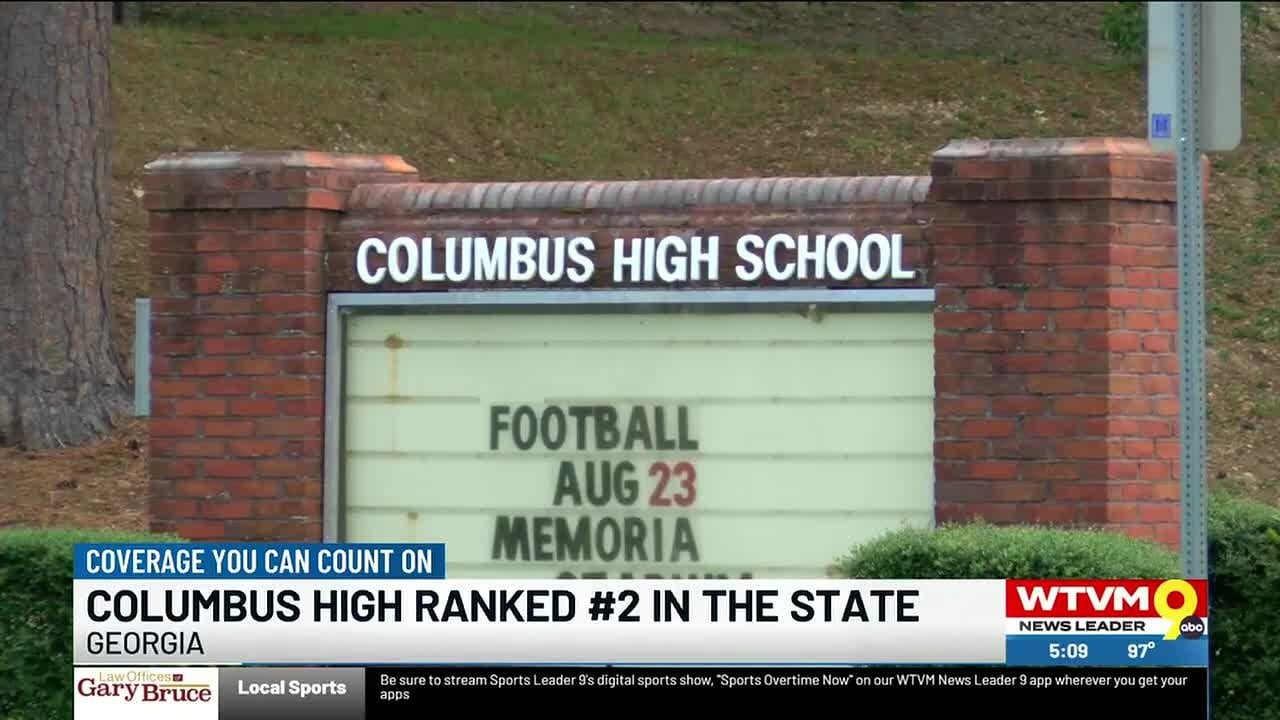 Columbus High School ranked #2 in the state