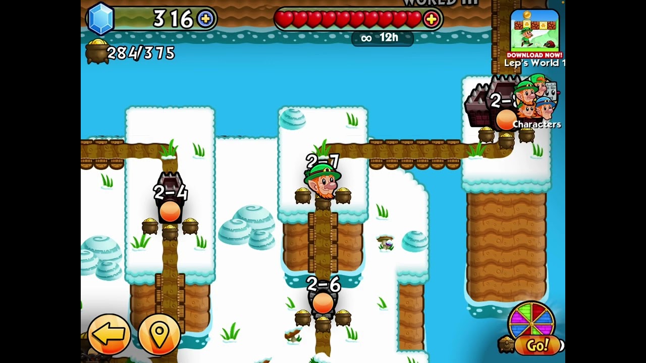 Lepsworld 2 all worlds from worlds one to 8 completed in 1:01:33.91