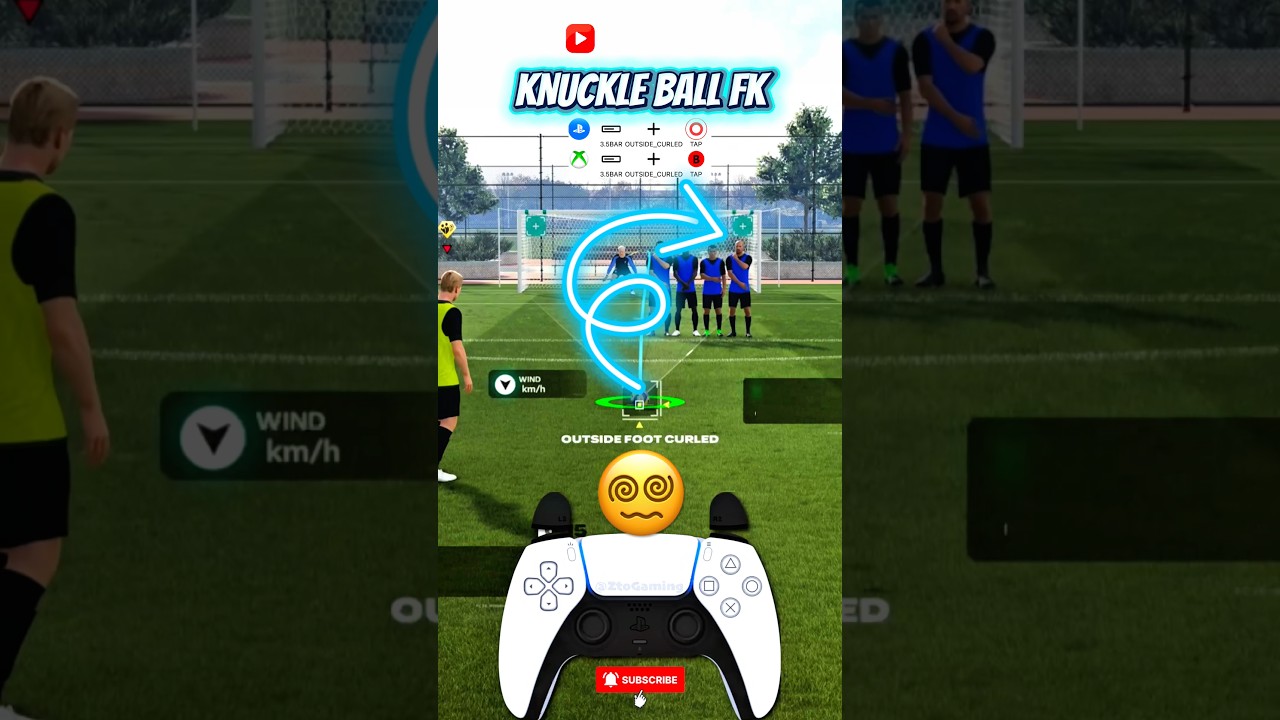 Impossible Knuckle Ball Free Kick Tutorial | FC26⬇️