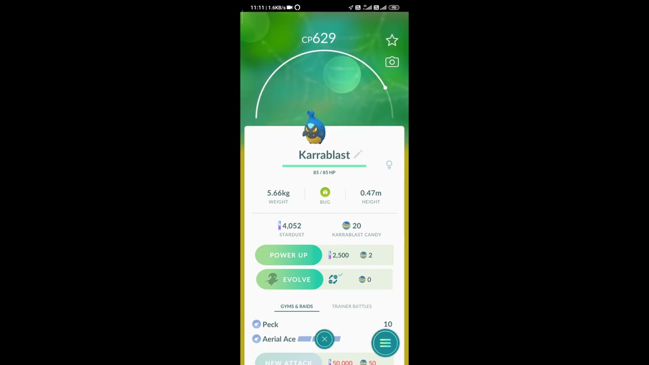 Karrablast Evolves Into Escavalier Pokemon Go
