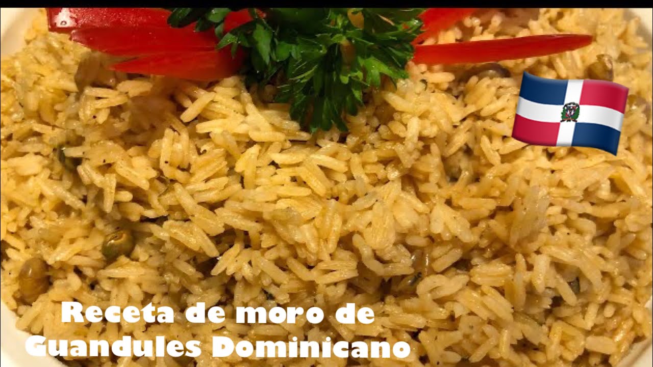 Receta de moro de Guandules Dominicano