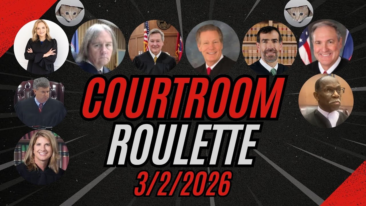Courtroom Roulette: Judges, Cases & Chaos Live March 2 2026