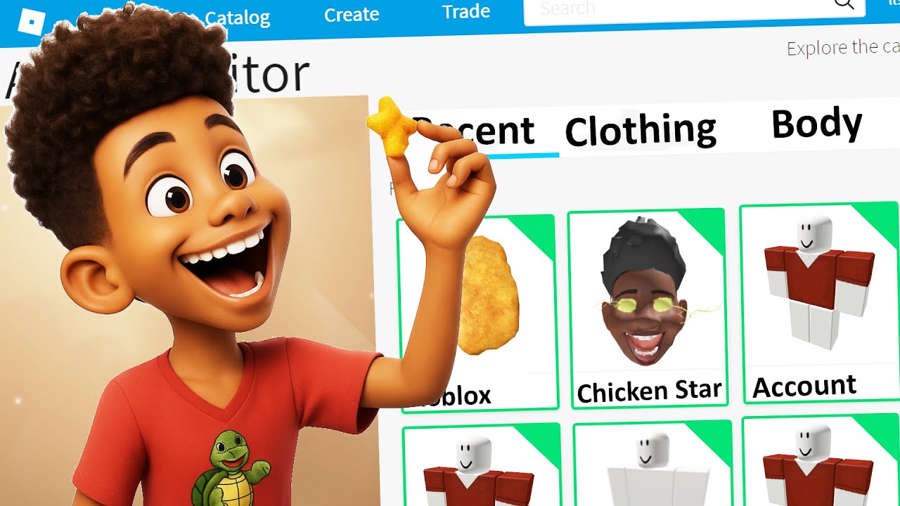 MAKING CHICKEN STARS MEME a ROBLOX ACCOUNT
