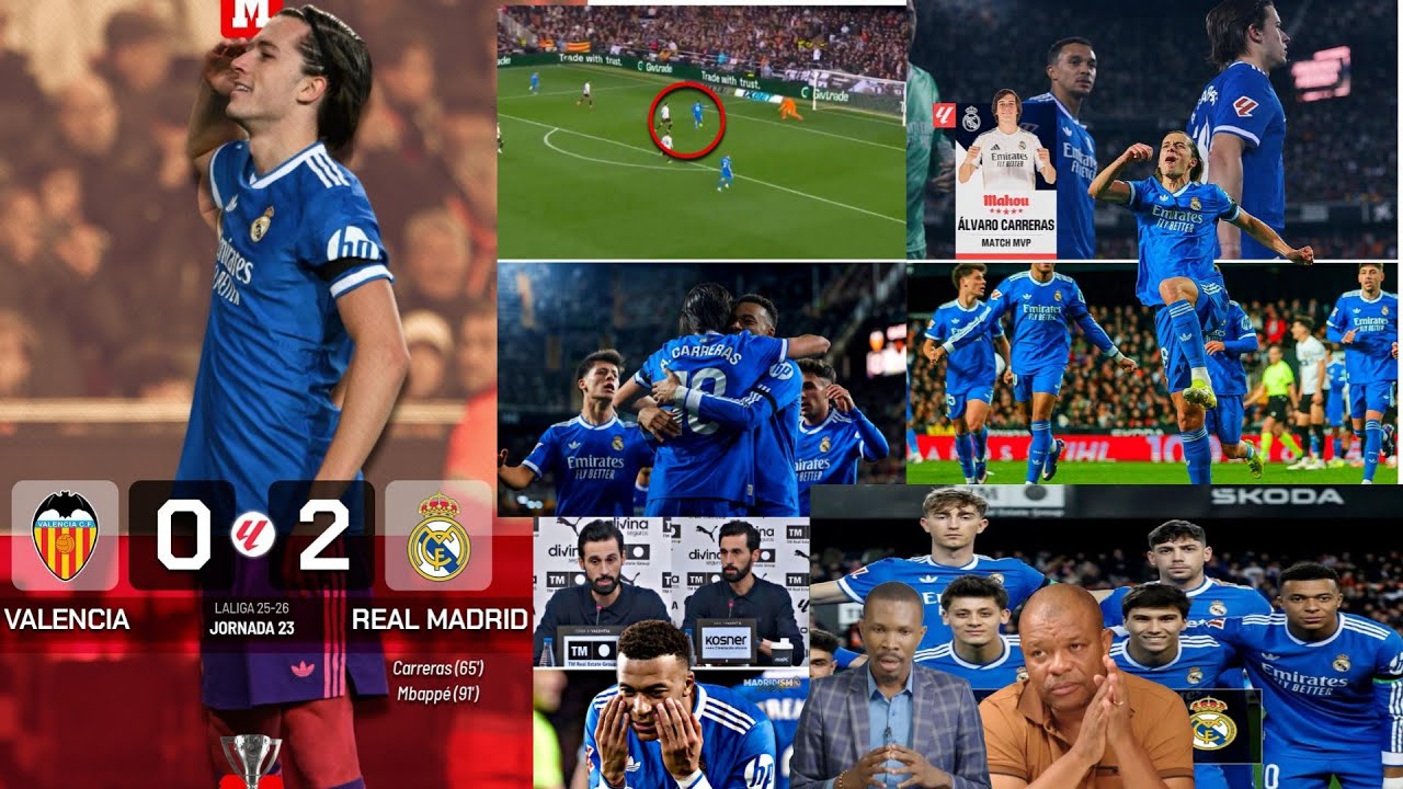 Rudy sou viktwa Real Madrid 2-0 Valencia Real Pap jwe anyen men lap fé viktwa yo Mbappe ap bat rekò 
