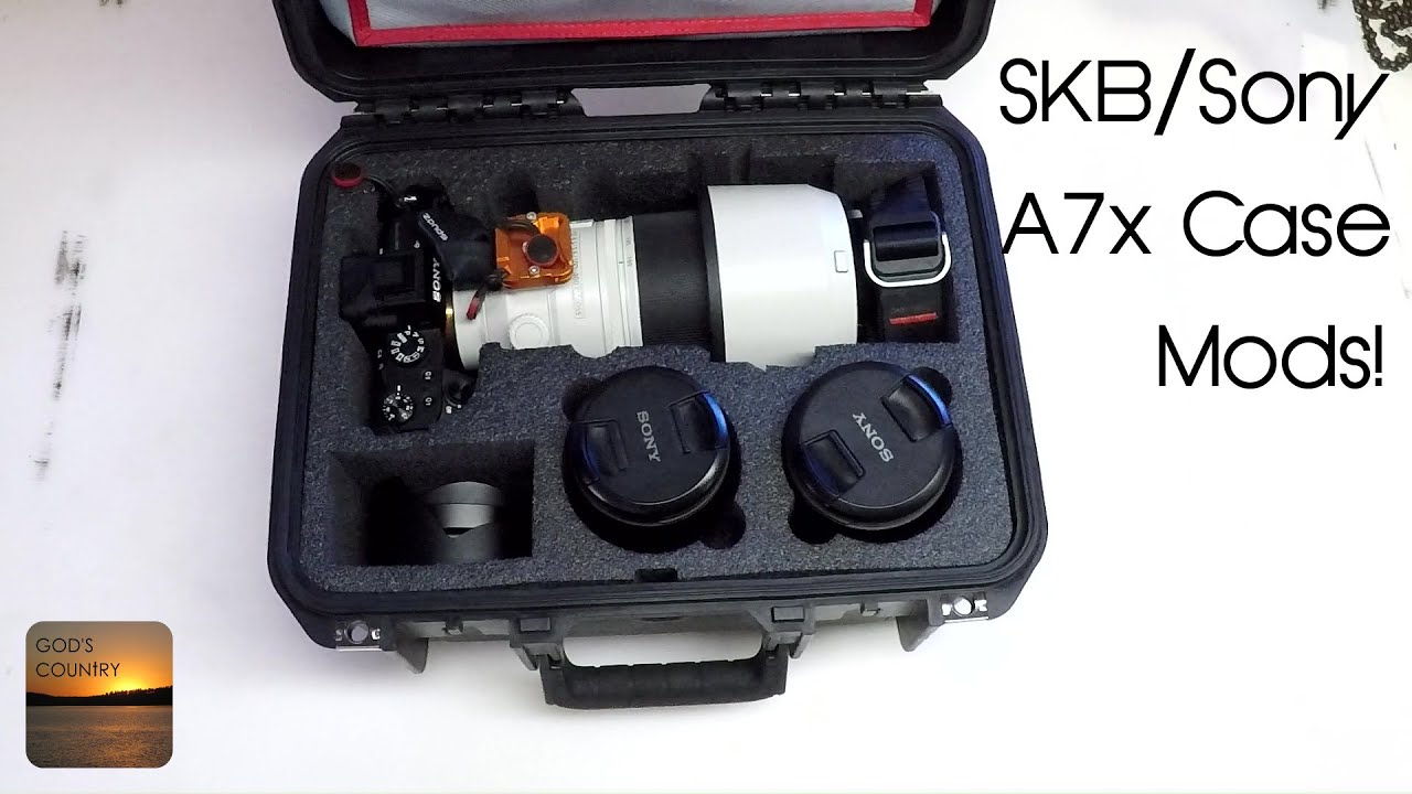 SKB Sony A7x Camera Case Modified to Fit 100-400 and Think Tank Lid Organizer