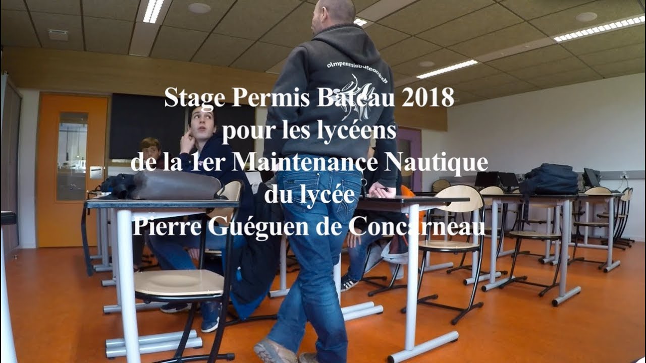 Lycée Pierre Guéguen permis plaisance 2018 avec OLM Permis Bateau