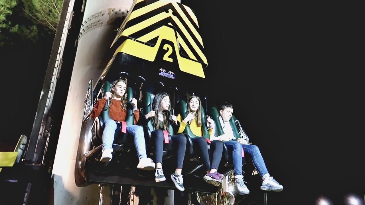 La Lanzadera - Freefall Tower (Offride) Video Parque de Atracciones Madrid 2019