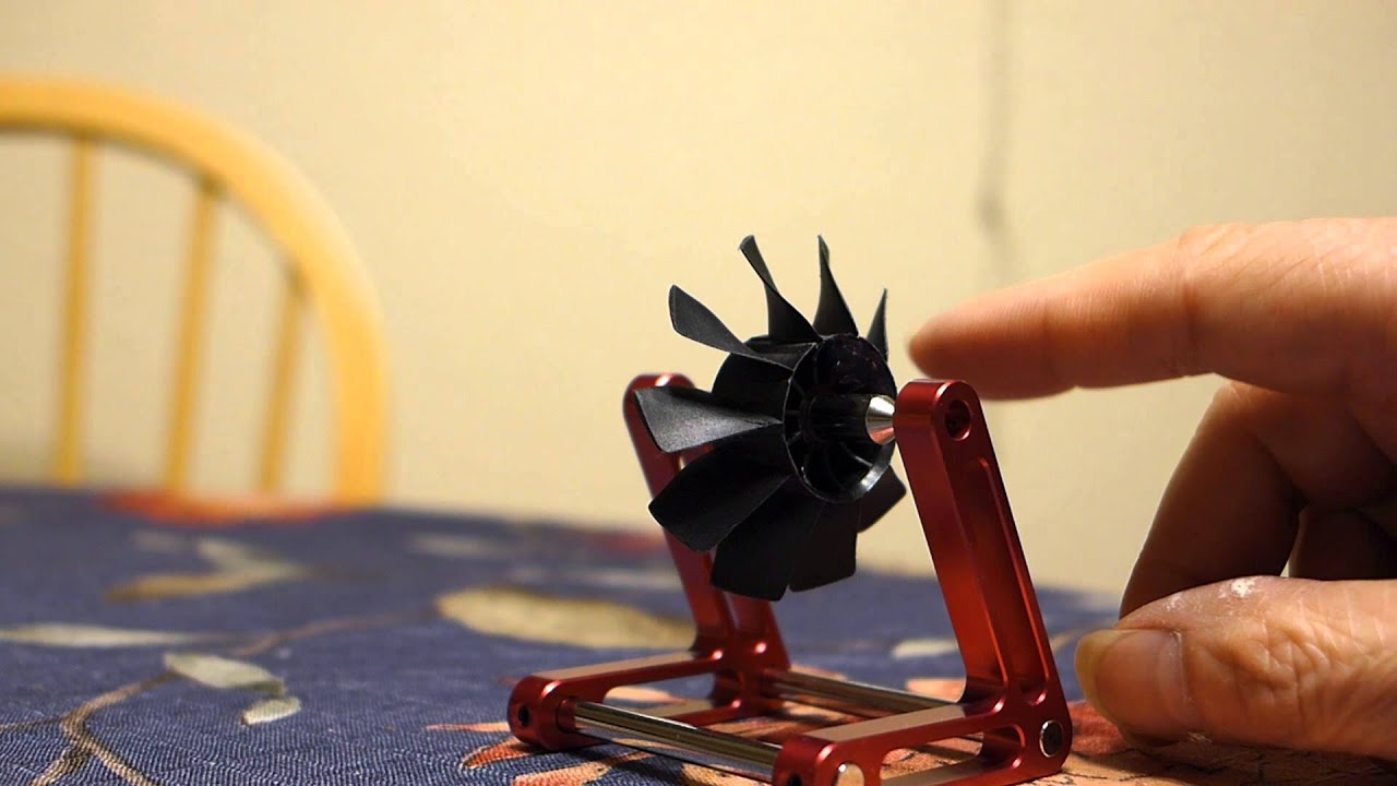 static balancing the rotor of 10 blade 50mm edf