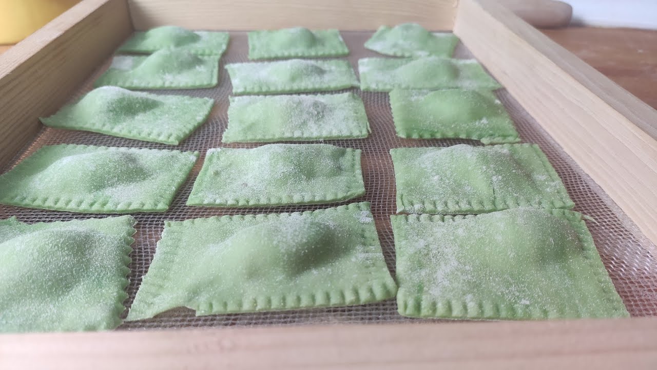 💚ravioli verdi ai carciofi 🌞 fatti in casa 💚
