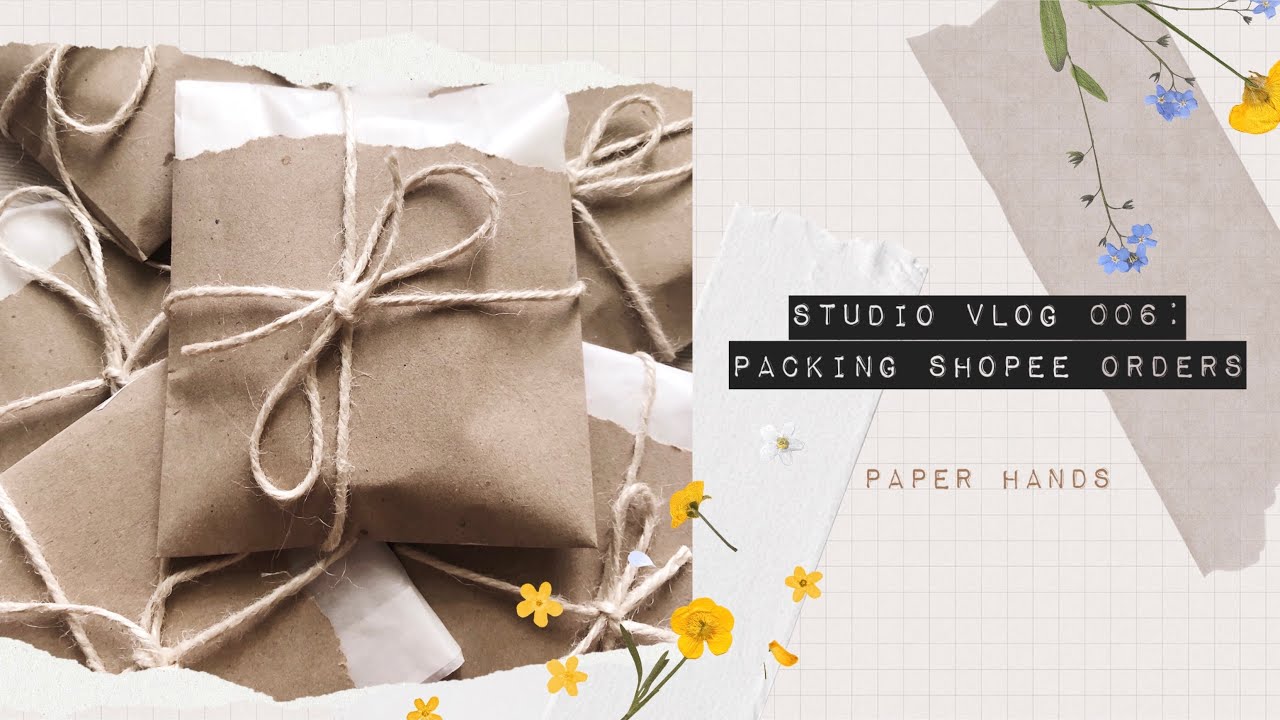 — paper hands studio vlog 006 🌻 | packing shopee orders (philippines)