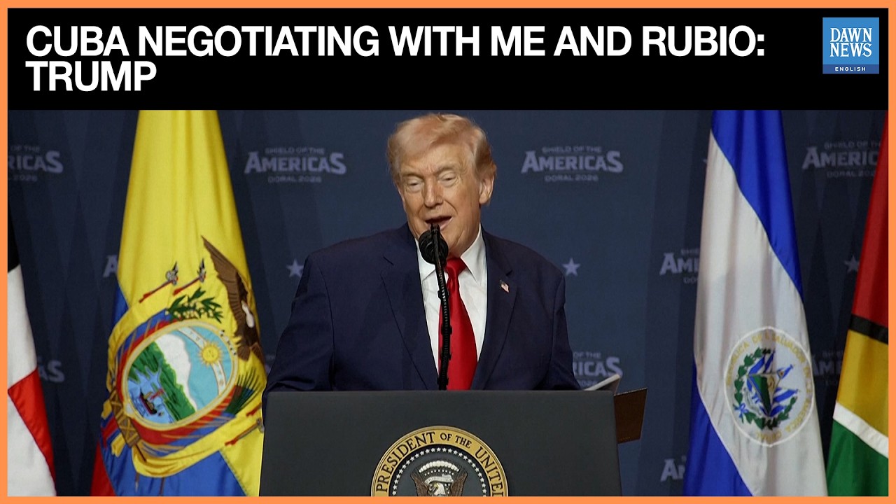 “Cuba Negotiating With Me and Rubio, ‘At the End of the Line’,” Says Trump | Dawn News English