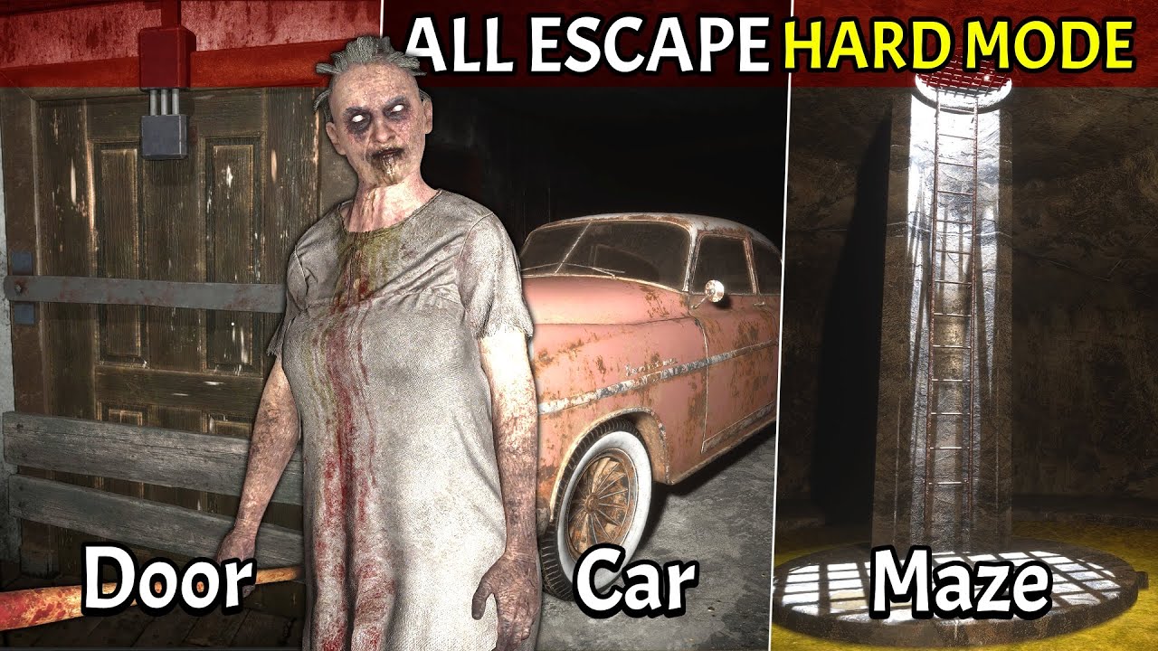 Granny Escape Together - Hard Mode *All Escape
