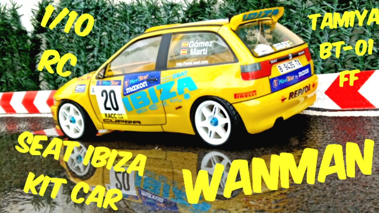 WANMAN 1/10 RC Seat Ibiza Kit Car 1998. Tamiya BT-01 FF chasis