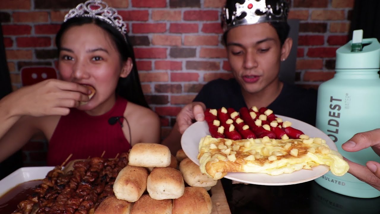 Pandesal, Hotdog, Egg, Barbecue MUKBANG!! (How Well Do We Know Each Other CHALLENGE! BREAK NA TAYO!)