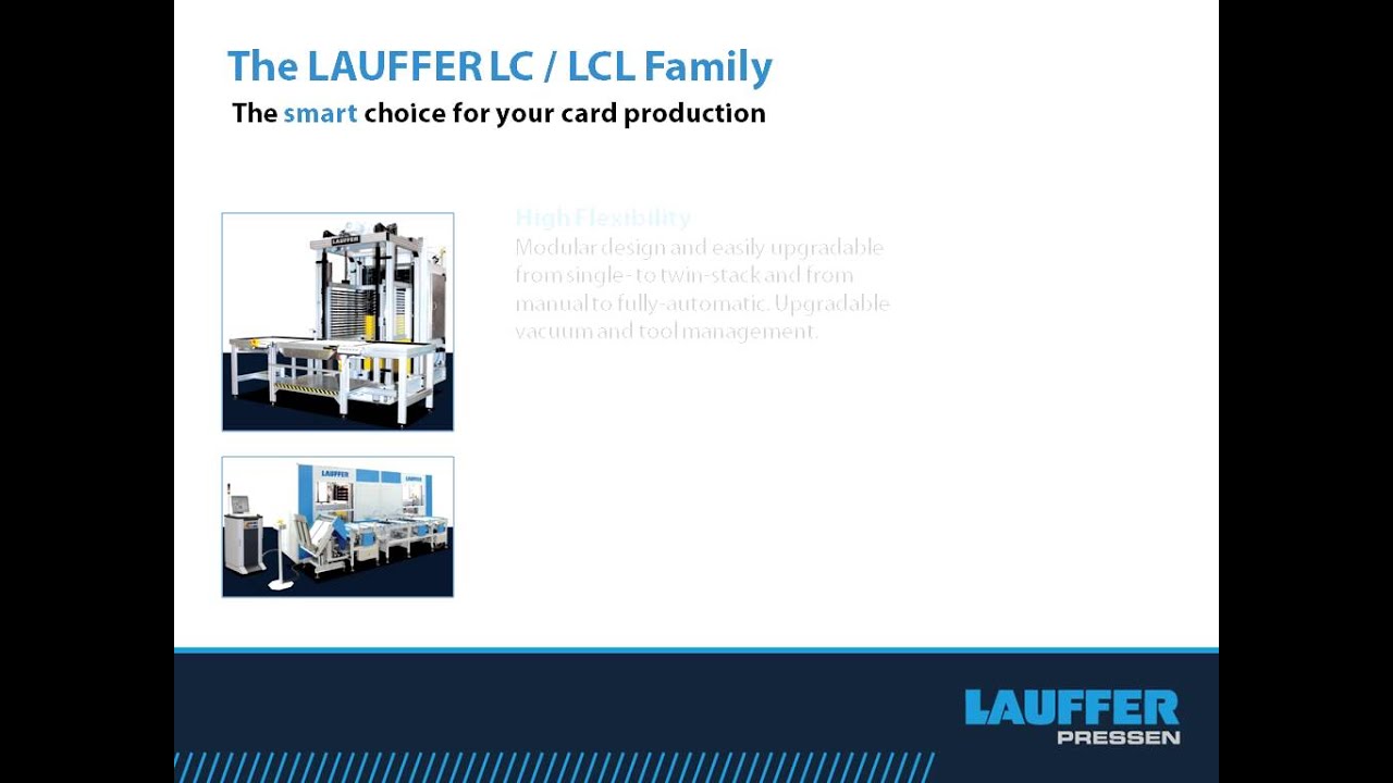 NEW LAUFFER PRESSEN CLC LAMINATION SYSTEM - Wolrd Premiere at Cartes 2012
