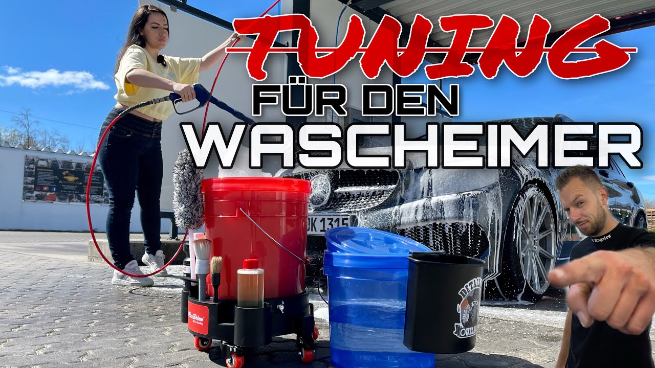 DAS BESTE WASCHEIMER-SET ! F&uuml;r die Fahrzeug-Aufbereitung|  BUCKANIZER,TROLLEY |Waschen ohne Kratzer!