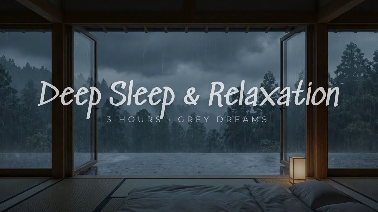 Zen Rainy Forest View - Piano for Deep Sleep & Relaxation