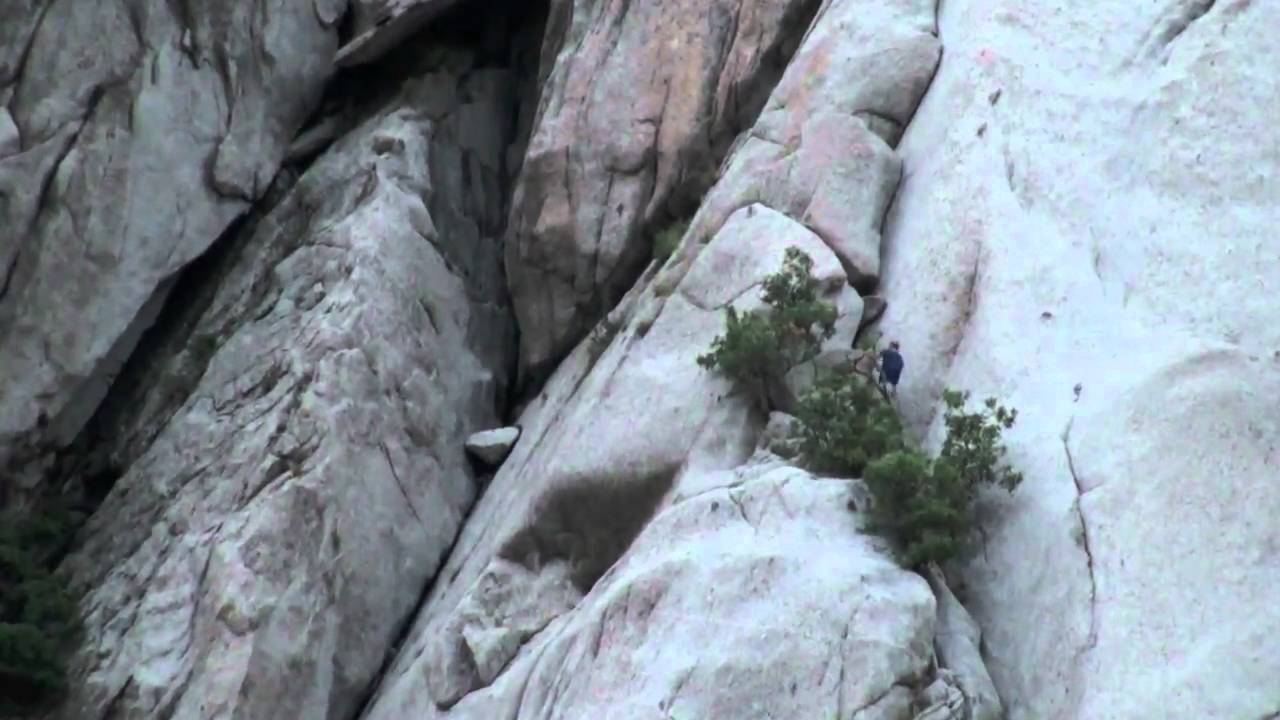 Rock Climbing Crescent Crack