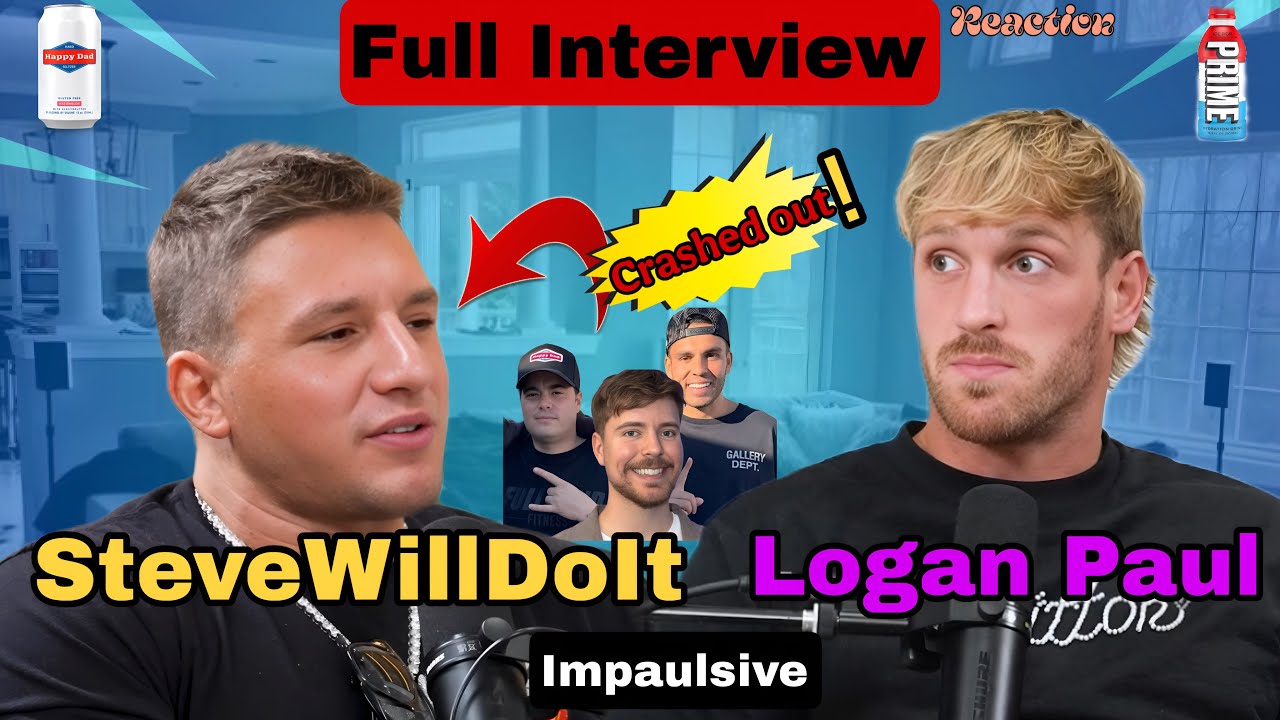 SteveWillDoIt x Logan Paul Impaulsive Full Interview (Ended Bad!)
