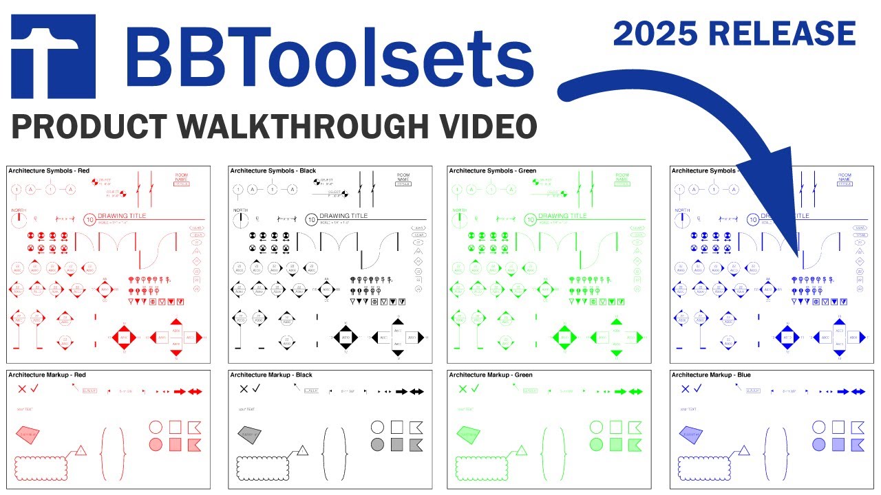 BBToolsets v2025: Toolsets, Symbols, Line Styles, Hatches for Bluebeam Revu