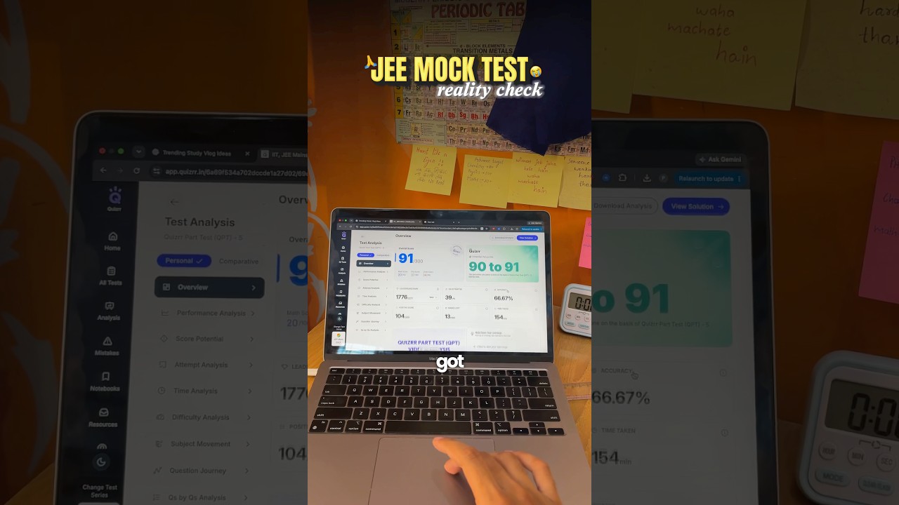 Reality Check Before JEE Mains 2027 💀📚 #jee #shorts #minivlog #iit #viralvideo #iitjee #test