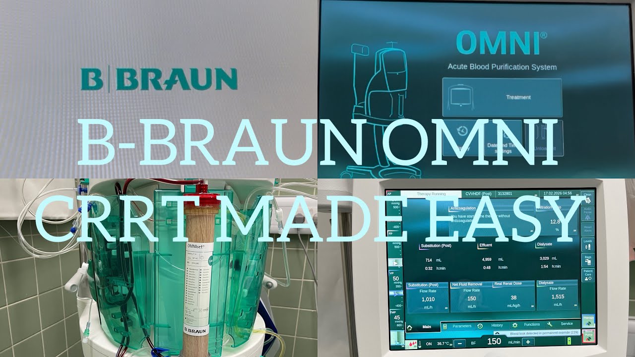 B BRAUN OMNI | CRRT MADE EASY #icunurses #renalreplacementtherapy #healthcareeducation 