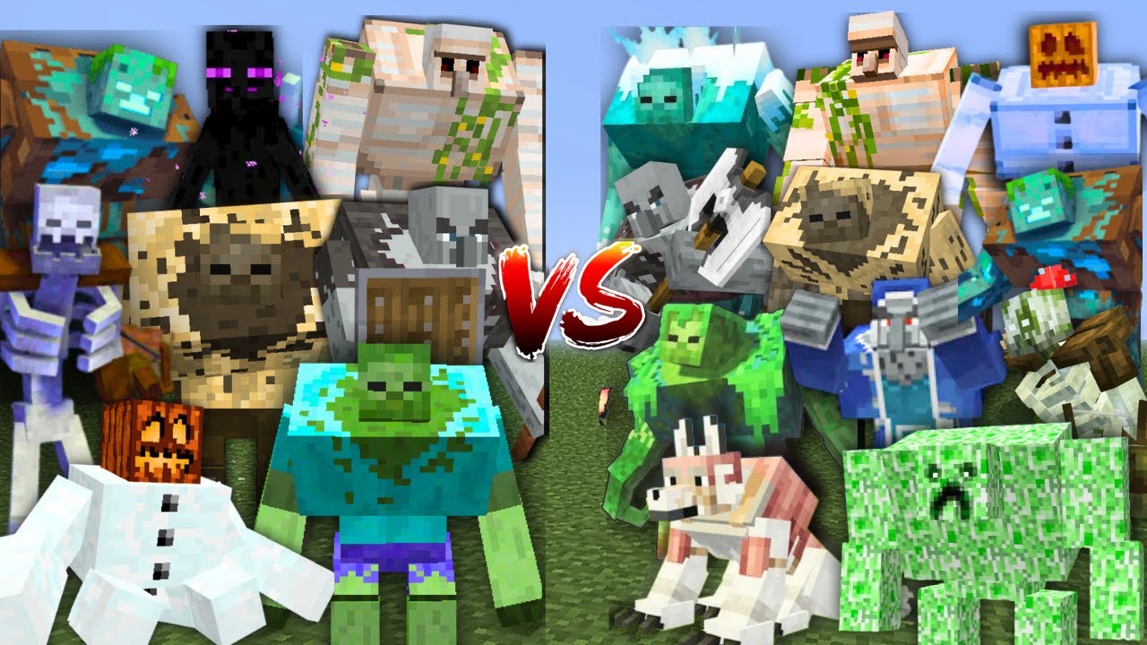 ALL NEW MUTANT MOBS vs MUTANT MOBS in MINECRAFT MOB BATTLE