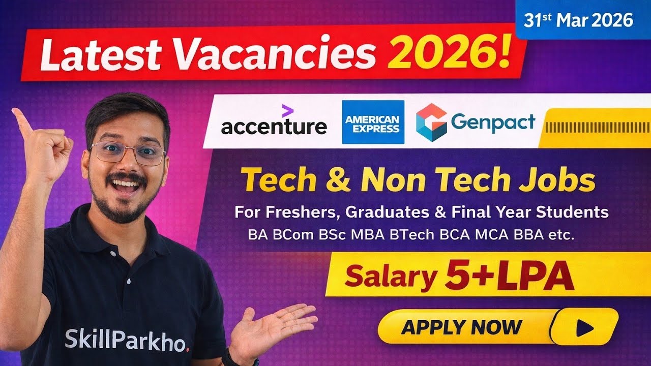 Accenture, American Express, Genpact, Volvo Hiring Freshers | Latest MNC Jobs 2026 | Apply Now