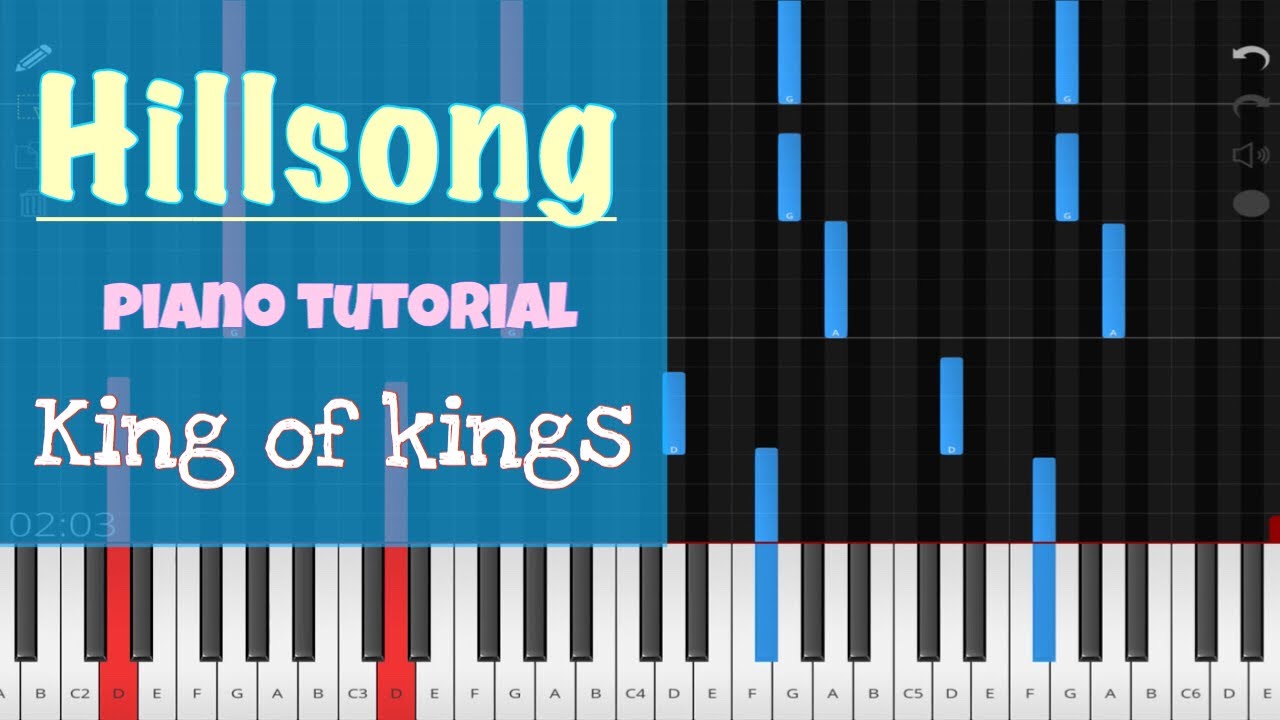 King Of Kings - Hillsong Piano Tutorial Instrumental Cover