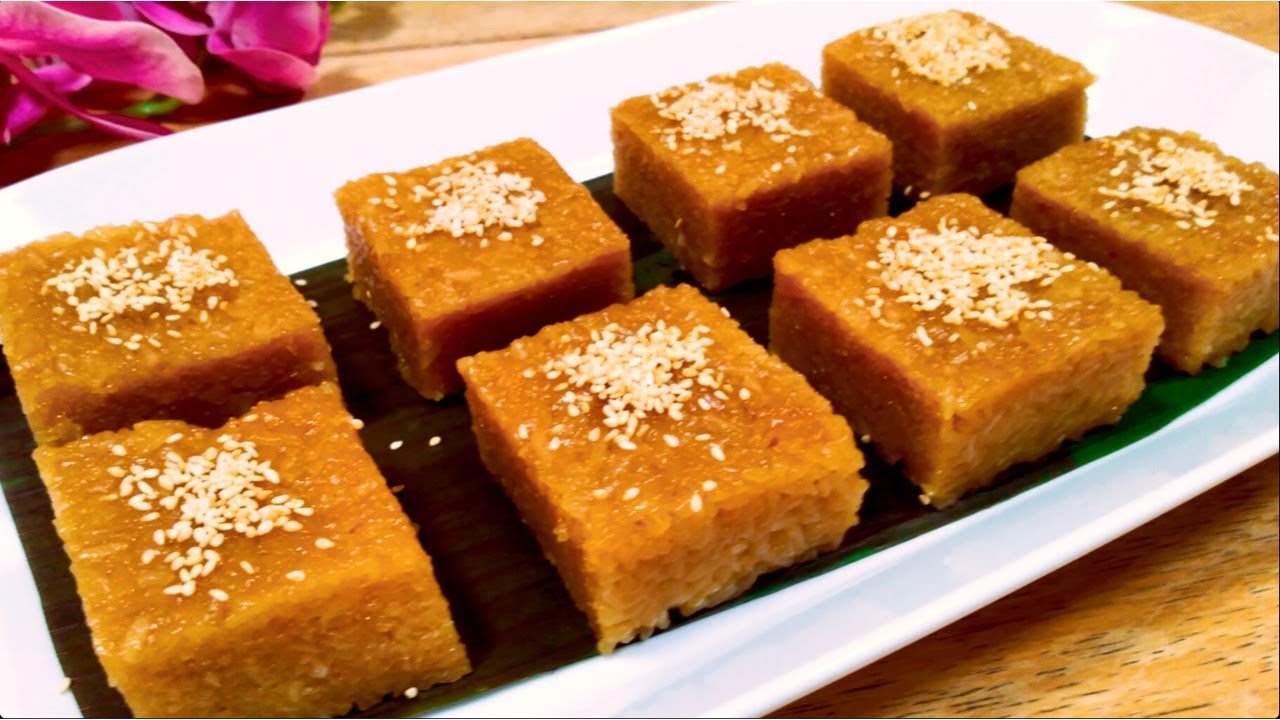 Nyonya Kueh/ Kuih Wajik/Wajek/Bee Koh/Glutinous Rice with Palm Sugar Dessert/Sticky Rice Cake