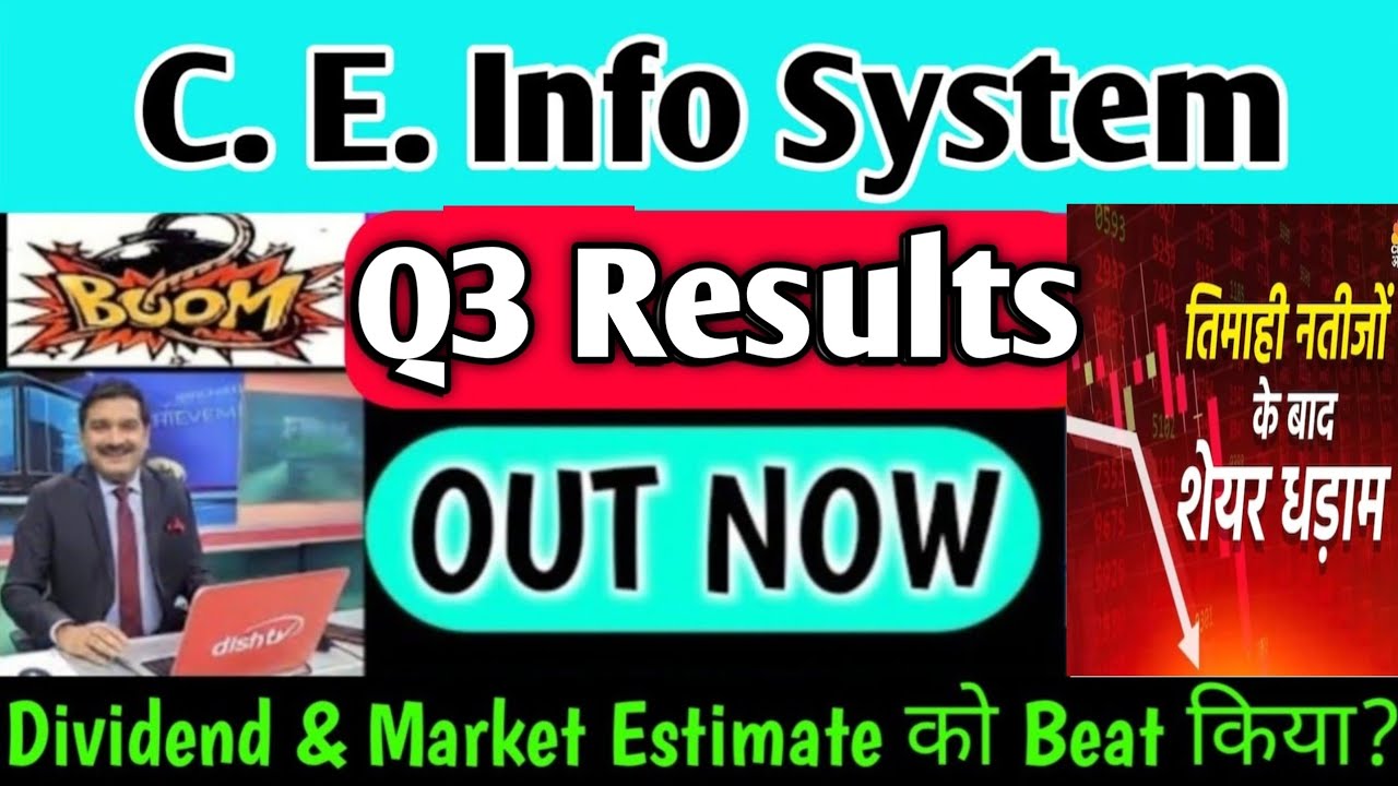 CE Info Systems Q3 Results 2026 | CE Info Systems result | mapmyindia results | mapmyindia share
