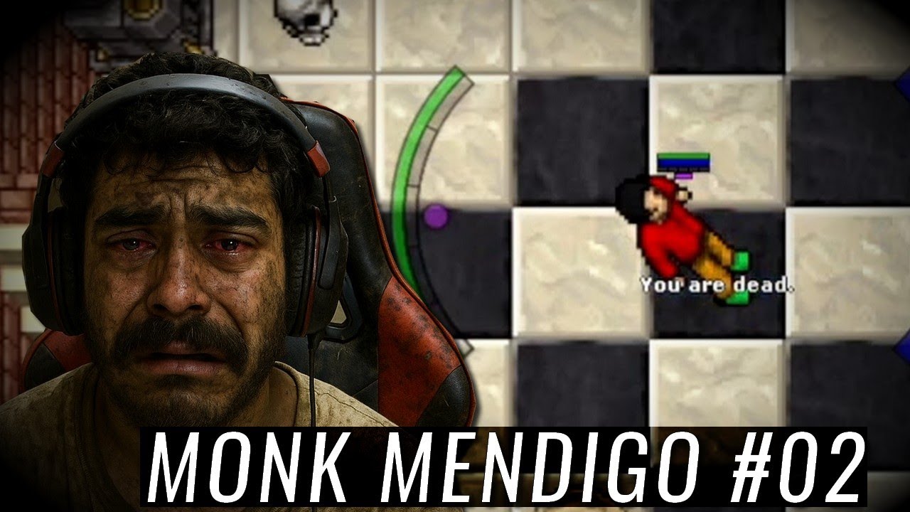 As coisas estão ficando complicada para o MONK mendigo no TIBIA