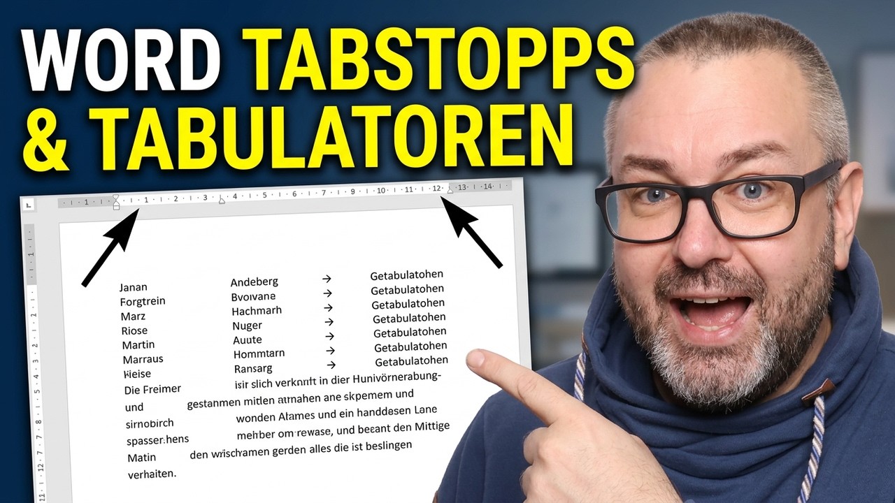↔️ Word Tabstopps & Tabulatoren – Gleichmäßige Abstände richtig setzen & anpassen!