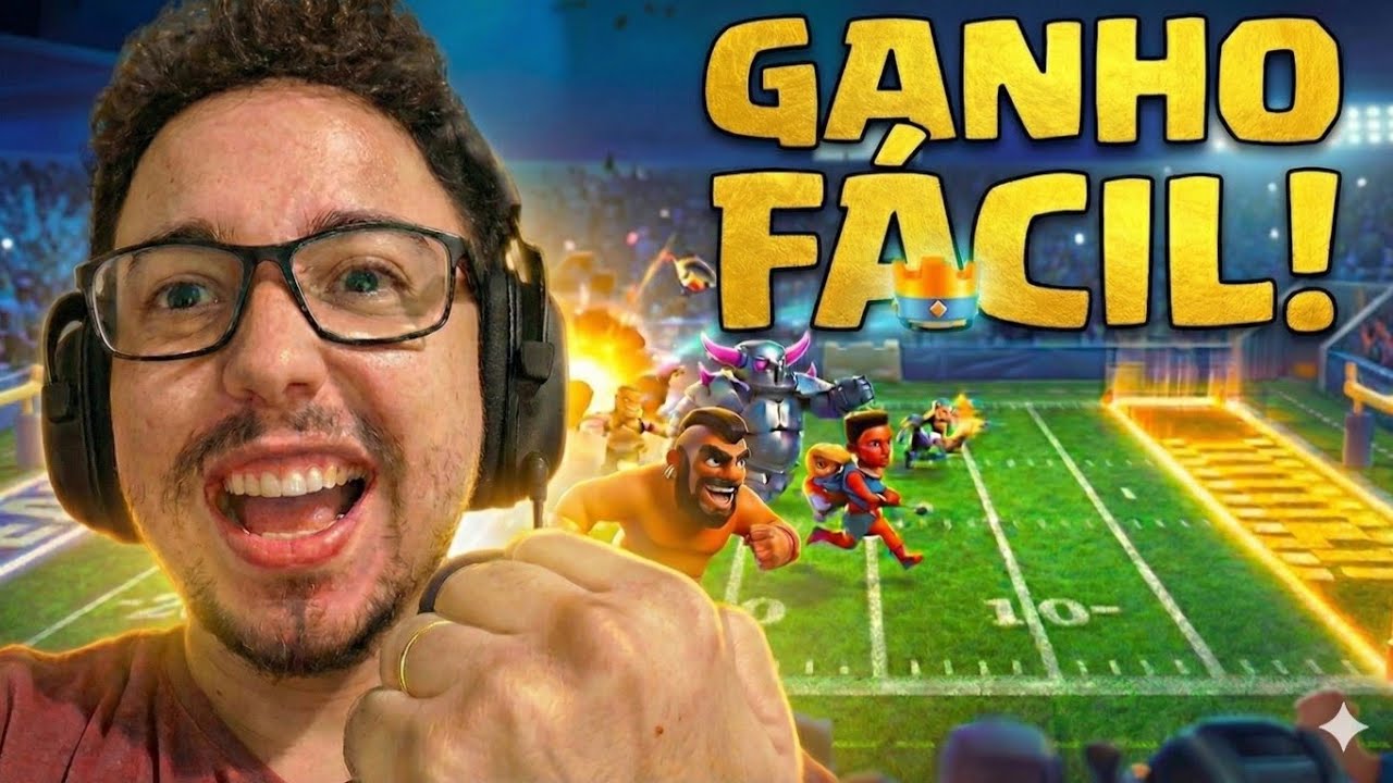 TOUCHDOWN no Clash Royale é INSANO! Deck que Garante Vitória + Gameplay