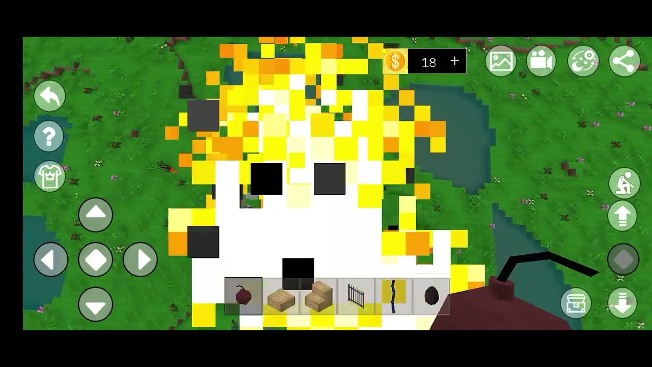 I find a white Bull in mini block craft in farm