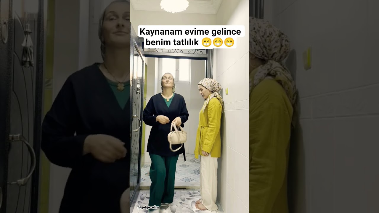 Kaynanam evime gelince benim tatlılık #gelin #kaynana #komedi #komikvideolar #keşfetbeni&ouml;ne&ccedil;ıkar
